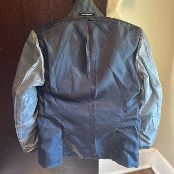 Boys Gray PinStriped Suit Jacket Size 8 Not New - Picture 12 of 16